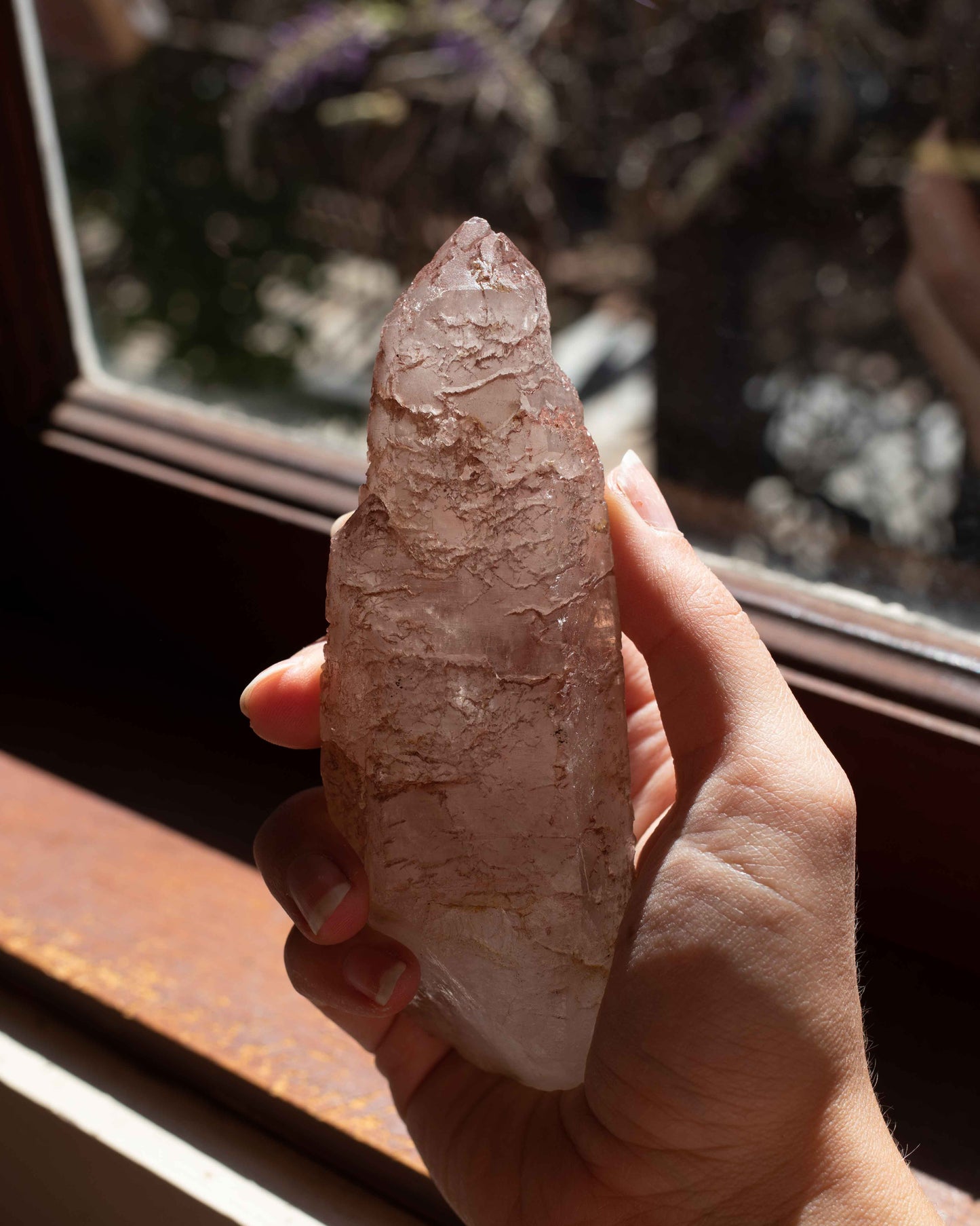 Hydrothermally Etched Scarlet Temple Lemurian (+UV REACTIVE!)