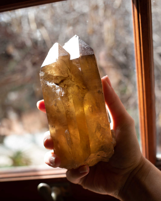 Double Citrine Wand Zambia
