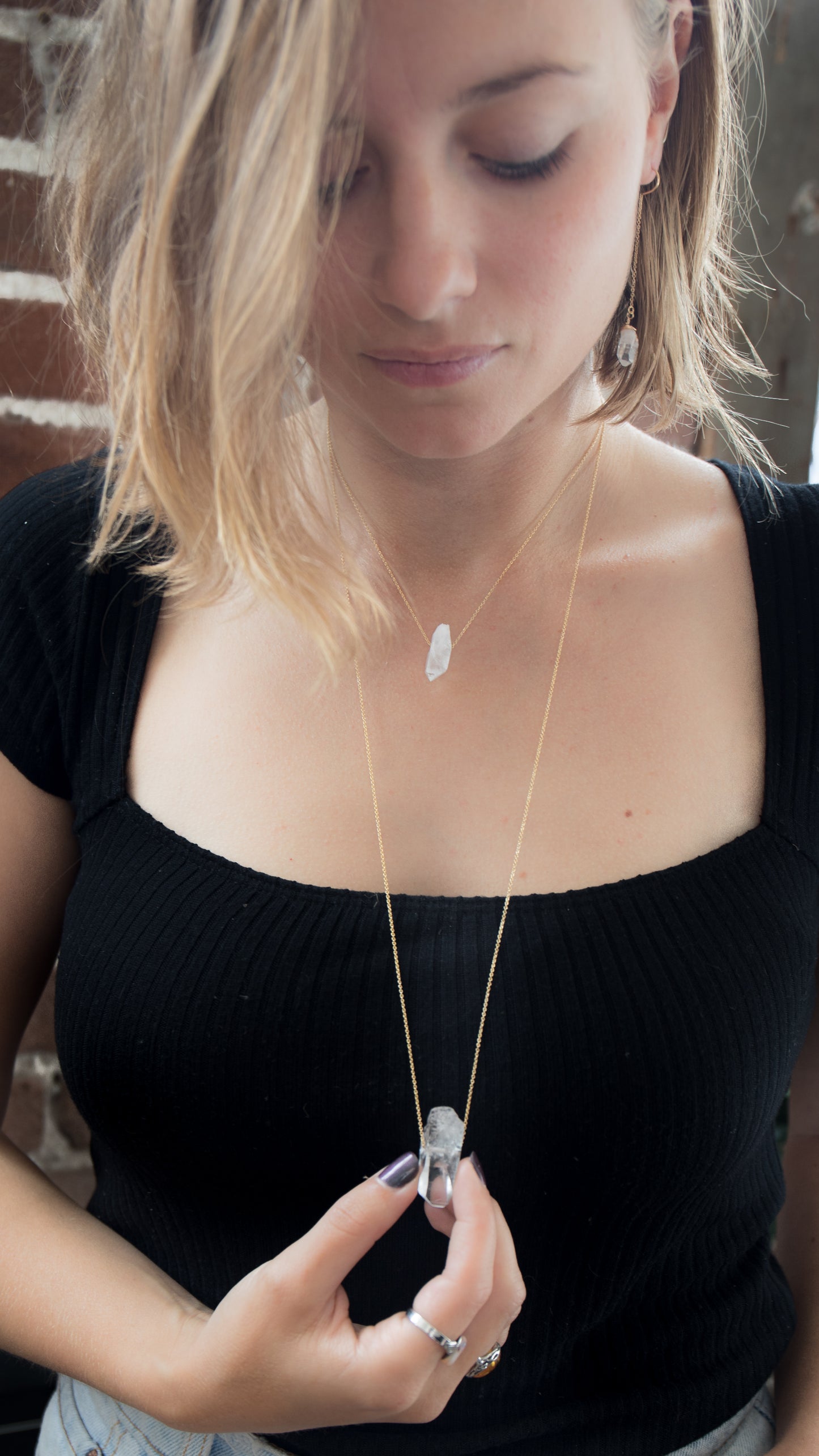 Clear Quartz Necklace - Large (PRE-ORDER)