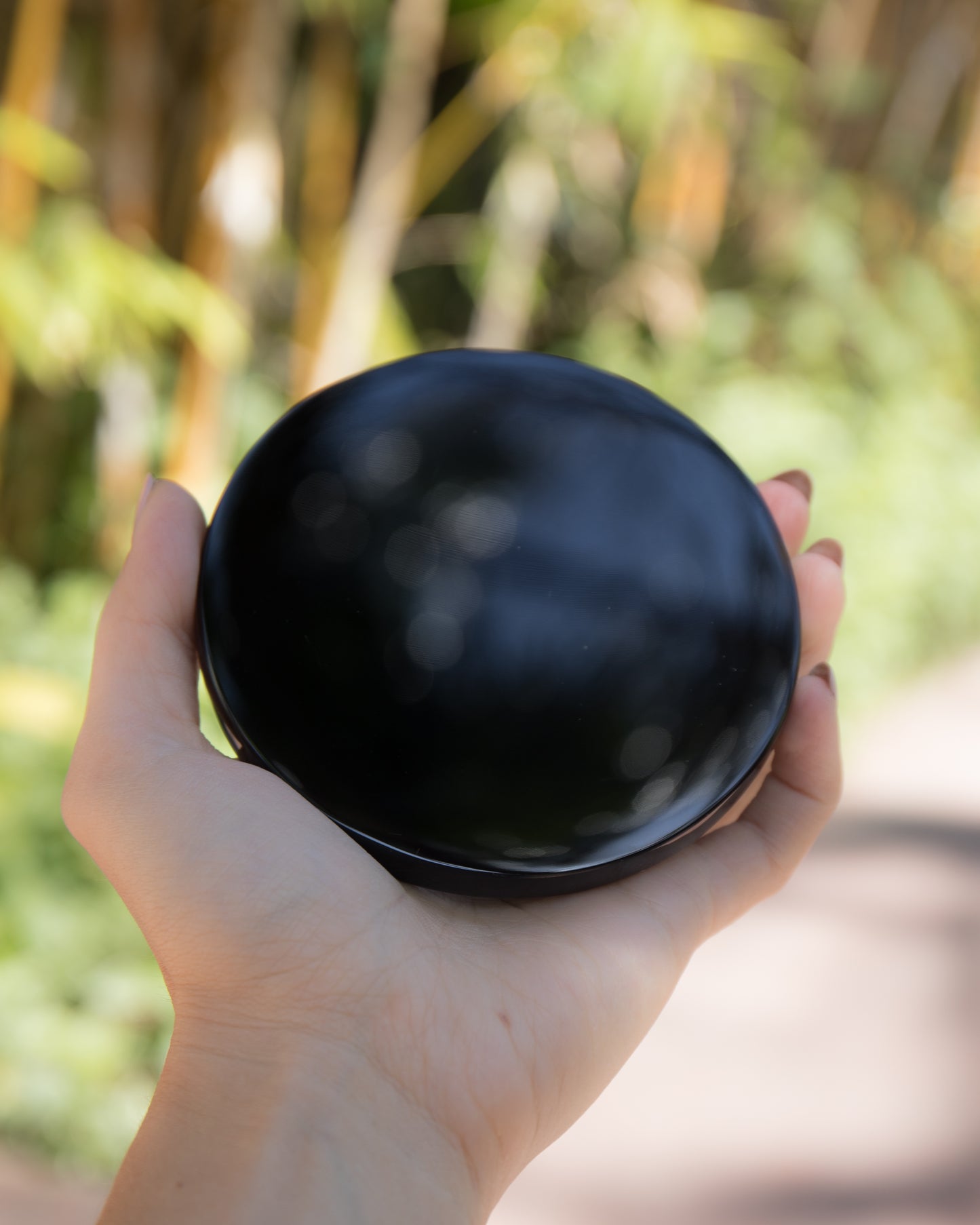 Black Obsidian Scrying Mirror