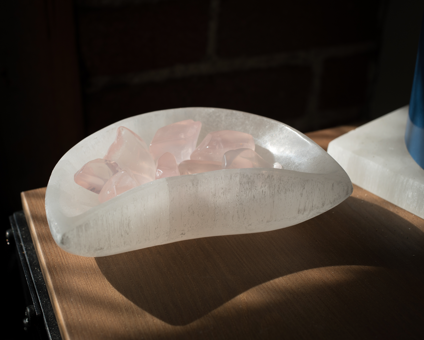Selenite Moon Bowl