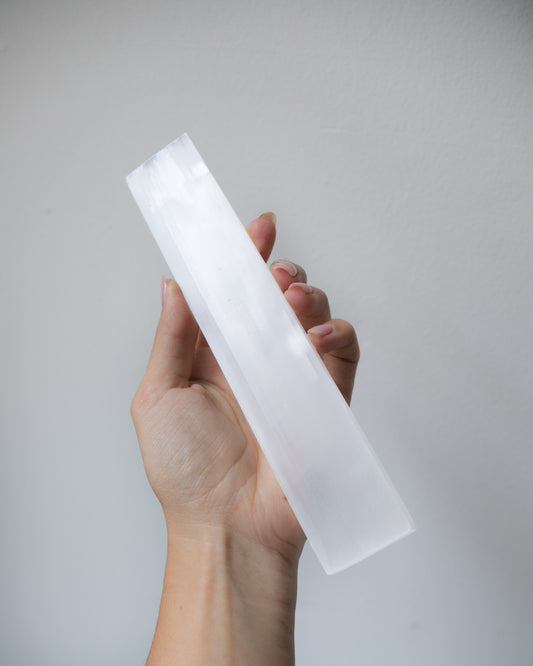 Moon Glow Selenite Ruler