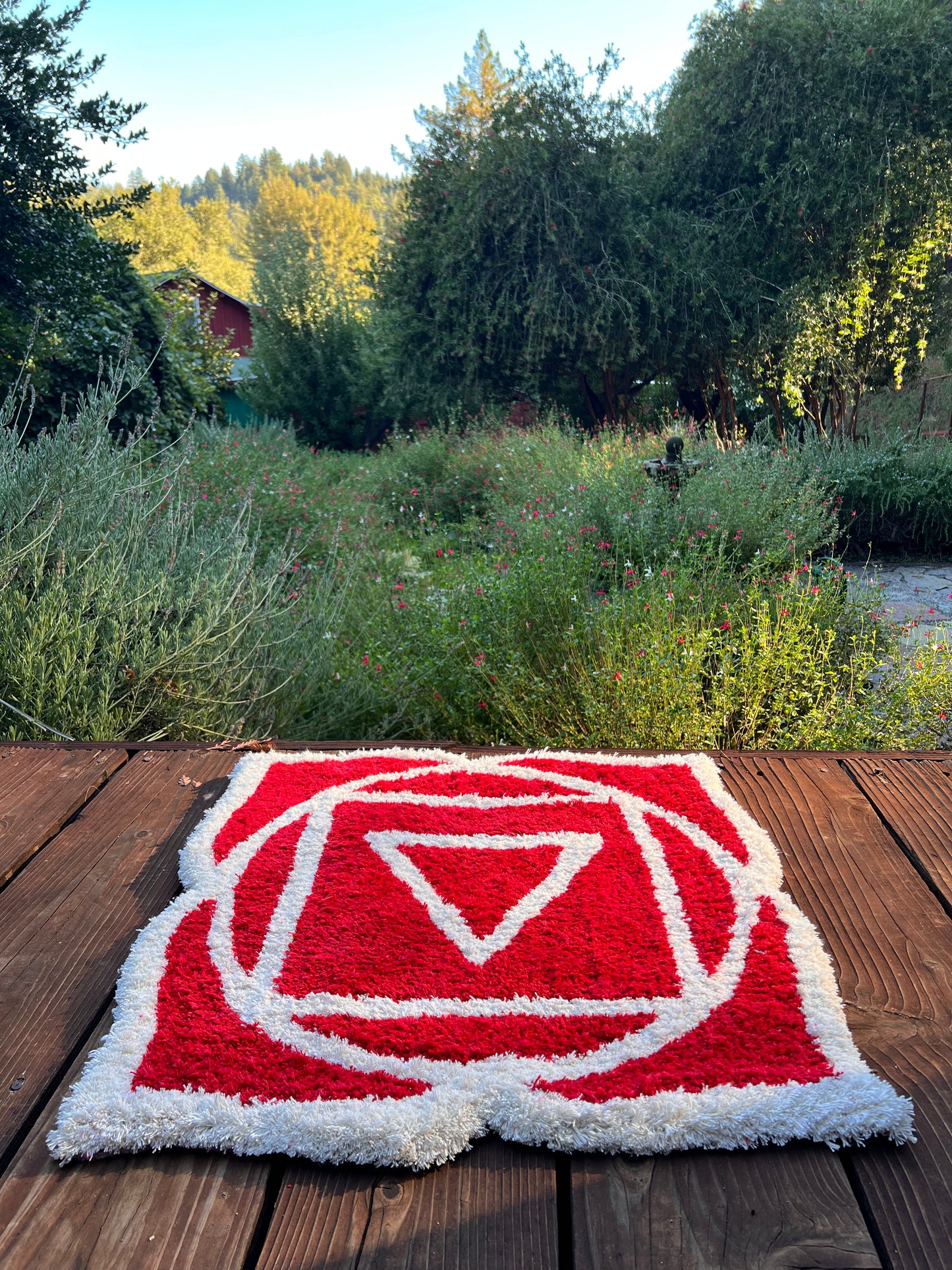 Root Chakra Ceremony Rug  - ready to ship