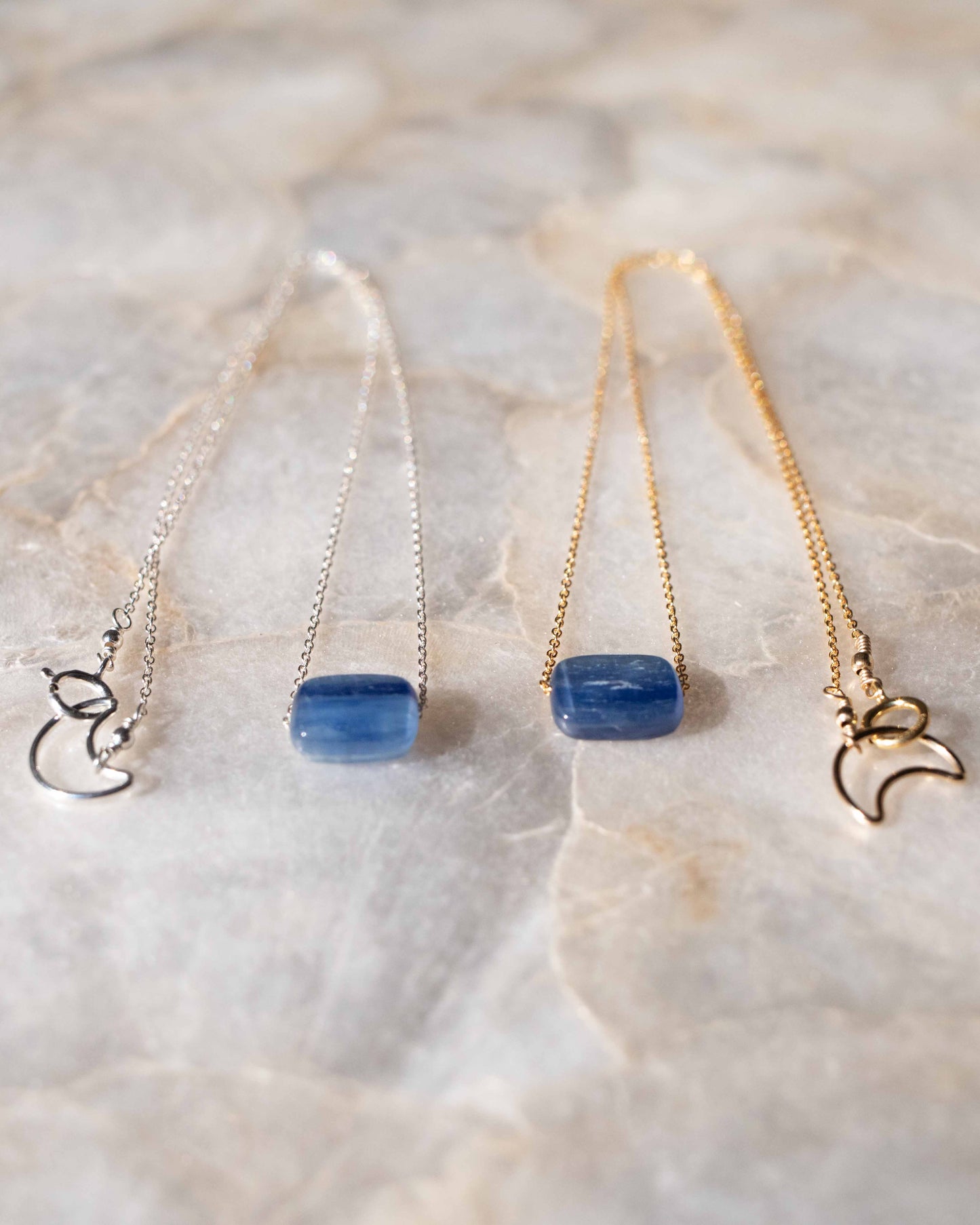 Blue Kyanite Necklace - Custom Length  Preorder