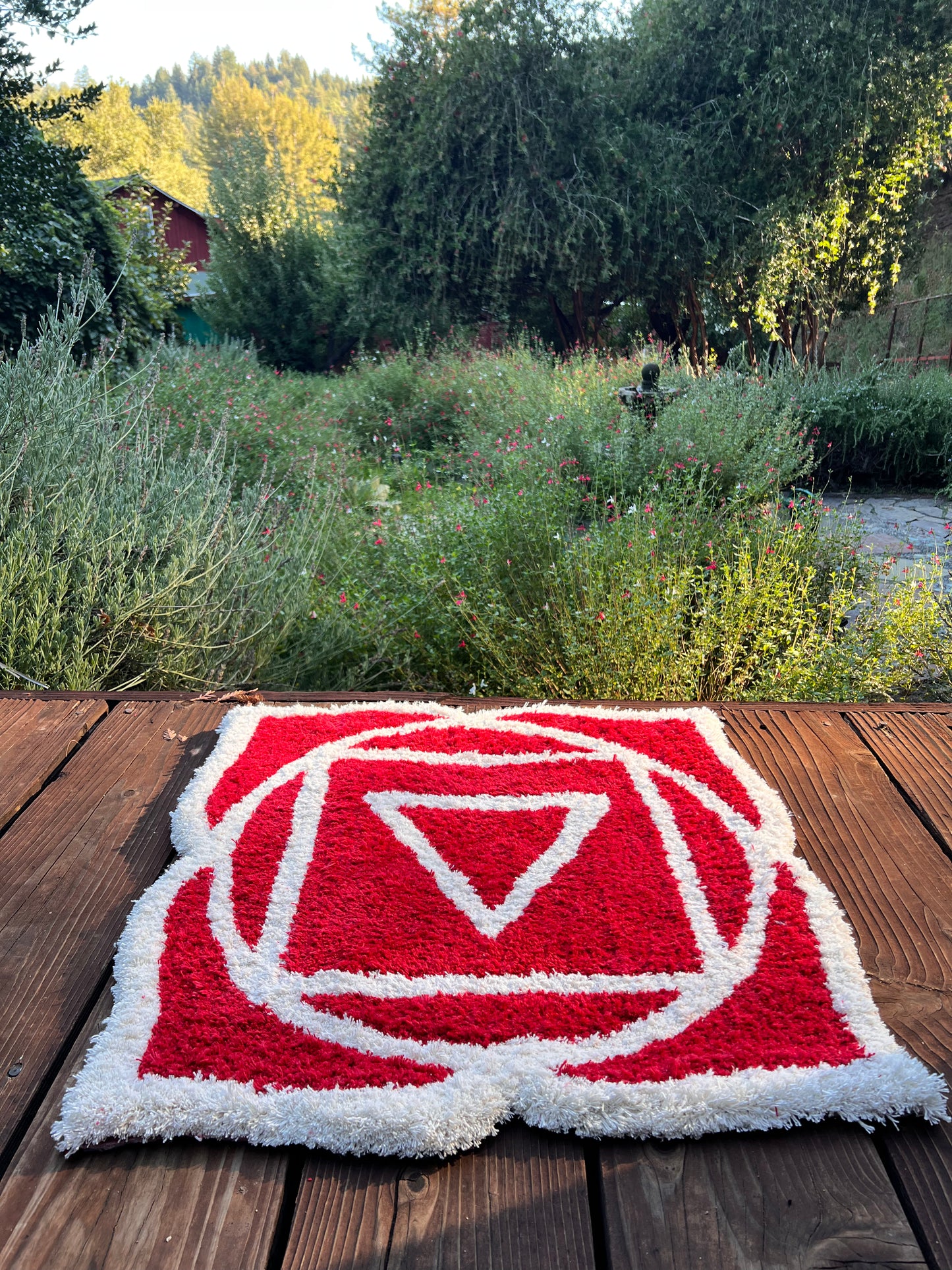 Root Chakra Ceremony Rug  - ready to ship