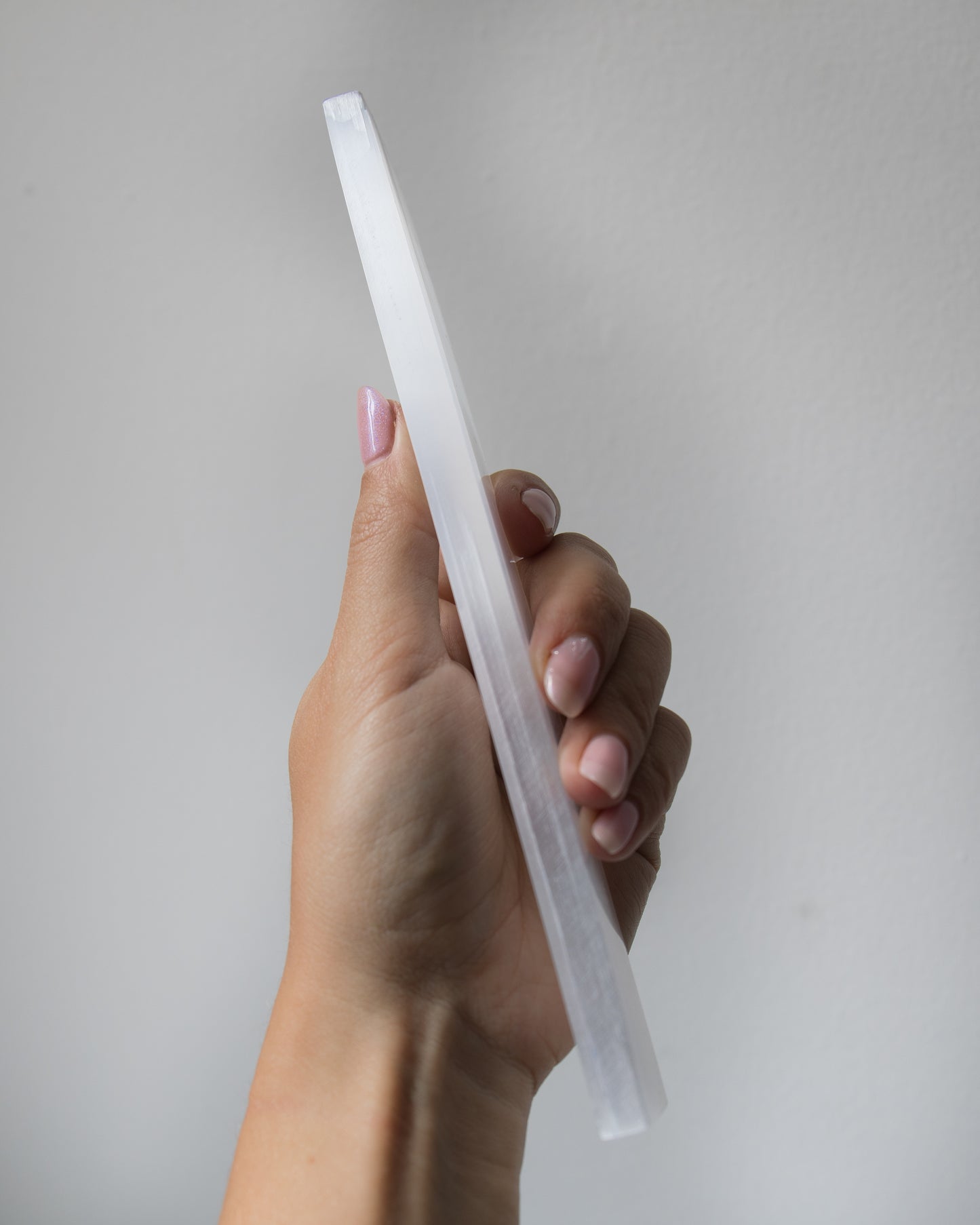 Moon Glow Selenite Ruler