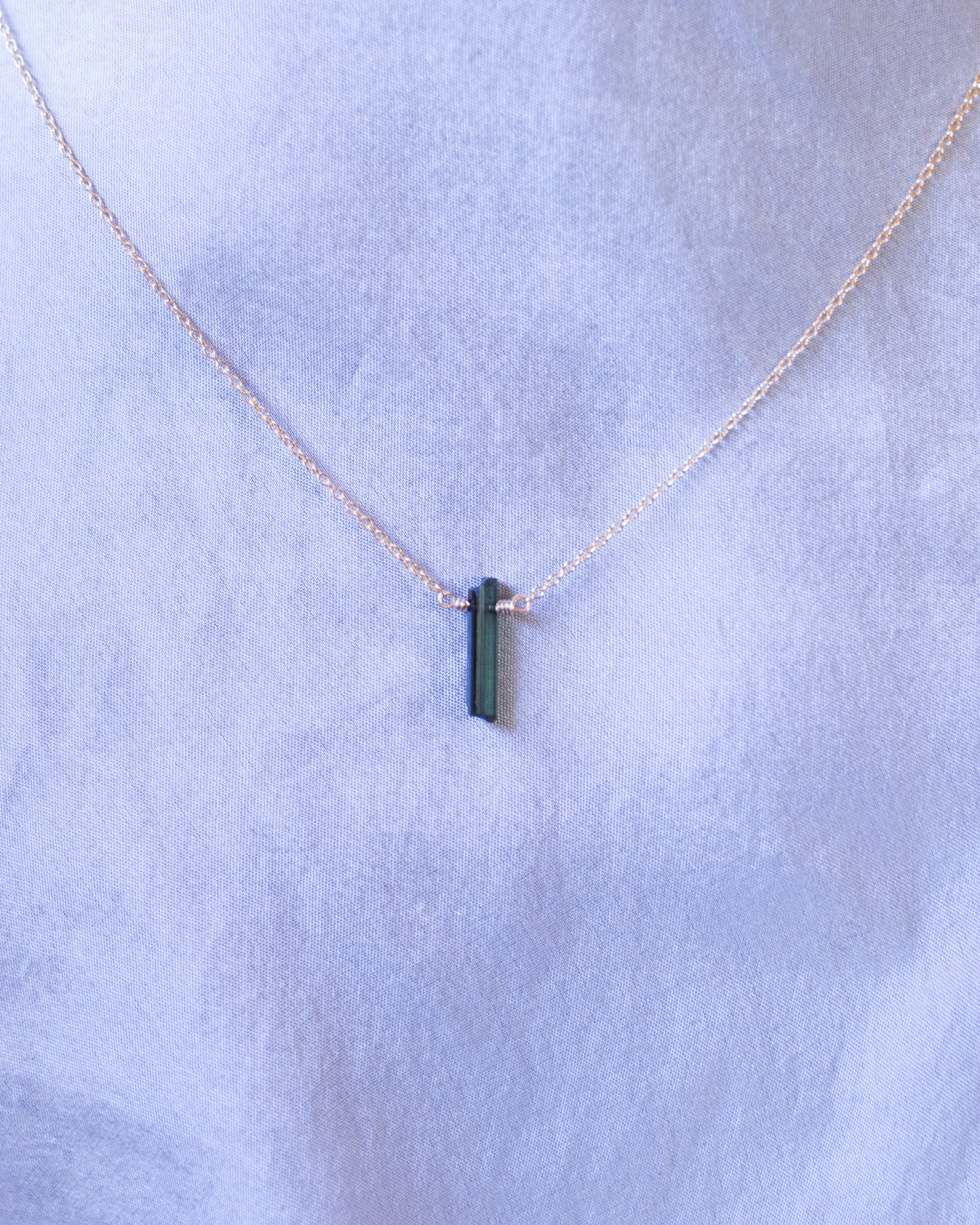 Green Tourmaline Necklace - ready to ship + preorder